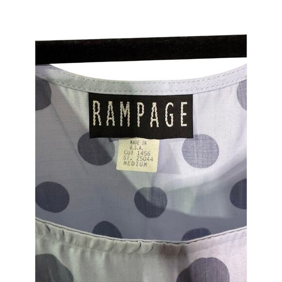 NWT Vintage RAMPAGE Polka Dot Top - Picture 3 of 3